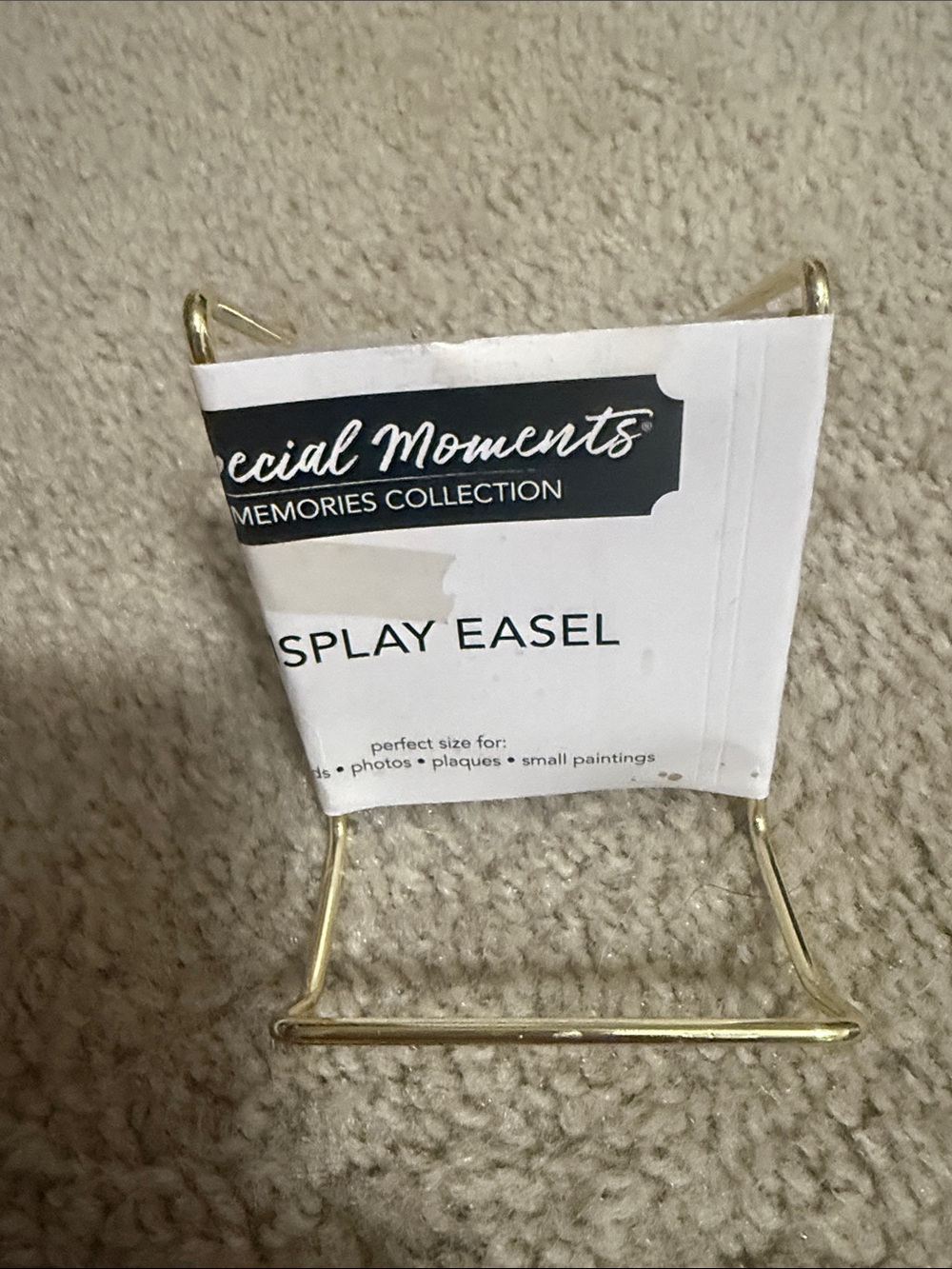 Special Moments Gold Tabletop Display Easel Stand